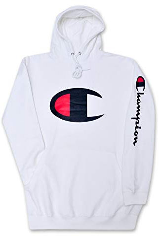 Champion Leistungsstarkes 1/4 Reißverschluss-Sweatshirt mit Stickerei für Herren X-groß Hoch weiß