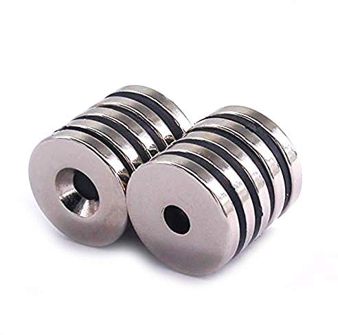 20 NEODYM RING MAGNETE nordweisend angeordnet Ø15x3 mm 3,5 mm BOHRUNG SENKUNG N45 3,4 KG VERSCHRAUBEN HAUSHALT