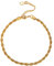 U7 22+5cm klassische Fußkette 18k vergoldet Kordelkette Fußkettchen 3mm breit Armband Simpel Stil Sommer Fußbändchen Mode Stand Fußschmuck