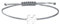 Armband Puzzlestück 925 Silber | Grau Partnerlook BFF