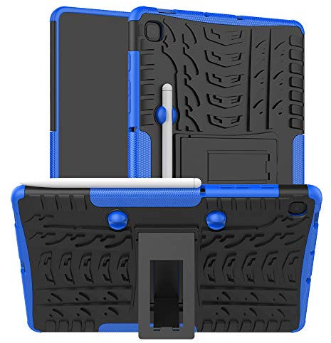XITODA Case for Samsung Galaxy Tab S6 Lite, Hybrid PC + TPU Protective Case with Secure S Pen Holder/Stand for Samsung Galaxy Tab S6 Lite 10.4 Inch Tablet 2020 Cover Protection(Dark blue)