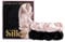 SILKIE 2Set 100% reine Maulbeerseide cremefarben kaffeefarben Schwarz große übergroße Scrunchies Seidenbeutel Haarbänder Gummibänder Haarpflege Premium-Pferdeschwanzhalter keine Beschädigung (Classic)