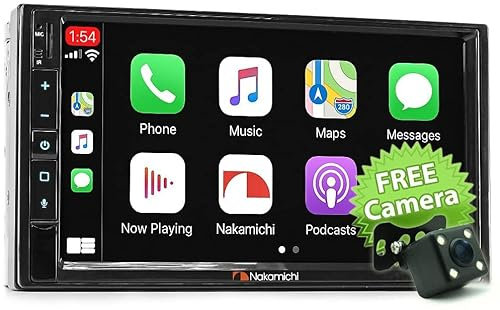 7 pollici Nakamichi NAM3510-M7 licenza Apple CarPlay Android Auto Multimedia Unità di Testa Radio Stereo Universale Doppio DIN MP3 MP4 1080p USB SD Card Bluetooth