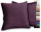 BEAUTEX Lea Samt Kissenhüllen 2er Set, Premium Kissenbezug, Sofa- und Dekokissen, Größe und Farbe wählbar (Beere 60x60 cm)
