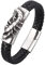 Dsnyu Armreif Männer, Silber Armreif für Herren, 18.5CM Skorpion Geflochten Hip Hop Armband für Geliebten