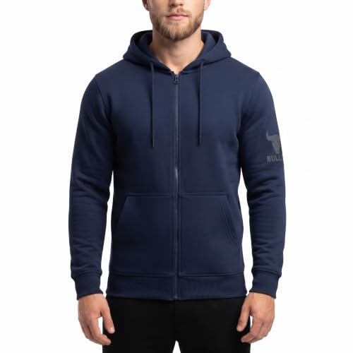 BULLDT Herren Motorrad Hoodie mit Protektoren 100% Aramid schutz Kapuzenpullover motorradhoodie Motorradjacke Schutzjacke