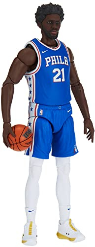 Hasbro Starting Lineup NBA Series 1 Joel Embiid 6 (15cm) Action Figure with Exclusive Panini Sports Trading Card Basketball F8184 Authentic