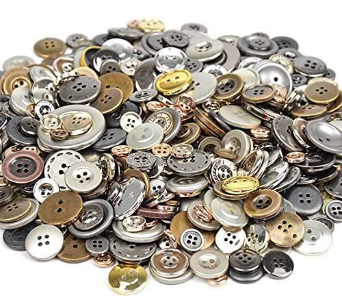 Bekecidi 450 Stück Multicolore Runde Harzknöpfe, Farbige Nähknöpfe zum Nähen, Basteln, Stricken, Baby-Cardigans, DIY Handarbeit (9mm-35mm)