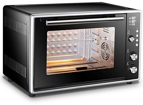 Oven Single Fan Stainless Steel A Energy Rating Rotary Controls Double Glazed Door Solo Microwave Oven in Silver Tact Ideal for Roasting,Baking