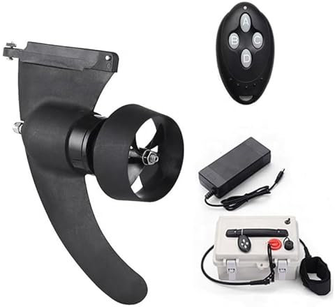 HTONVK Surfboard Tail Thruster, 36V 200W Surfboard Electric Fin Electric Power Conversion Kit mit Propeller/Batterie und Fernbedienung für alle Surfbretter