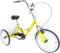 VonVVer 20 Faltbares Dreiräder Erwachsene - Dreirad für Erwachsene mit Korb 110KG Last 3 Räder Fahrrad Cityräder Höhenverstellbar Cruise Einkaufsrad für 155-185cm Senioren Frauen Ältere (Gelb)