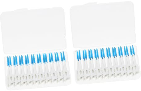 Mobestech 80St Interdentalbürste Zahnreinigungsstift zahnärztliche Zahnstocher zahnhygiene mundhygiene reinigungsbürste Prothesenzahnbürsten Interdentalreiniger Reinigungsmittel tpe