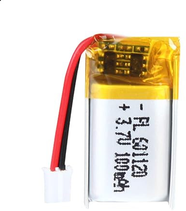 3.7V 100mAh Akku 601120 Lithium-Polymer-Ionen-Lithium-Ionen-Li-Po-Akku mit 2P-PH-Anschluss mit 2.0 mm Rastermaß