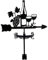 Weather Vanes Grapes Wine Wind Vanes Metal Weather Vane for Sheds with Screws Waterproof Wind Direction Indicator Weathervanes for Outdoor Garden Roof Decor