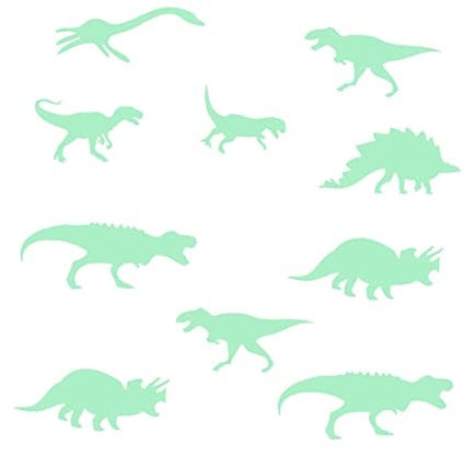 ifundom Wandaufkleber im Dunkeln leuchten Wandaufkleber für die Dekoration Cartoon-Wandaufkleber Dinosaurier Wandtattoo leuchtend Wandgemälde Kind