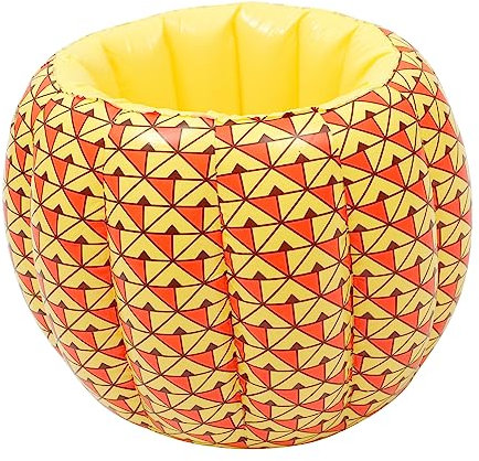 Cabilock Porte-bière Gonflable Refroidisseur Deau Seau À Glace en PVC Thème Ananas Facile À Gonfler/dégonfler Idéal pour Les Fêtes Les Dîners Et Les Rassemblements en Plein Air