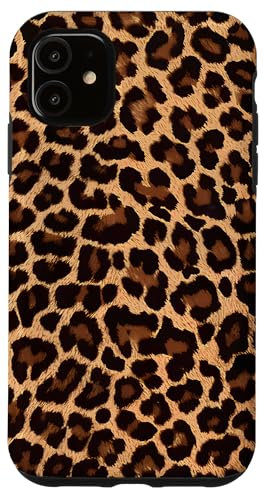 iPhone 11 Cute Cool Design Animal Leopard Print Pattern Vintage Girls Case