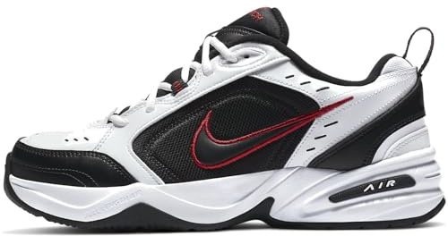 NIKE Air Monarch IV Herren Sneaker Sneaker Schuhe, weiß/schwarz, 42.5 EU