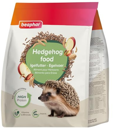 Beaphar Alimentazione completa per ricci - Cibo per riccio con larve di mosca soldato nero, alto contenuto proteico - 1 kg