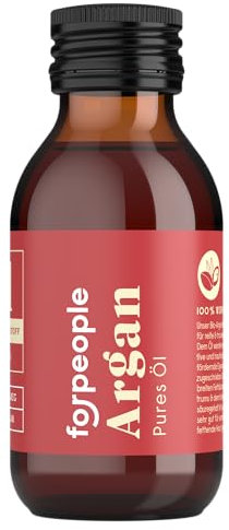 forpeople BIO Arganöl aus Marokko 100ml · 100% marrokanisches pures Öl für Gesicht, Körper und Haare · Kaltgepresst, Vegan, Parfumfrei · Höchste Qualität