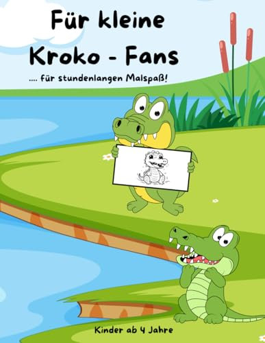 Für kleine Kroko-Fans: ... für stundenlangen Malspaß!