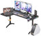 FATIVO Scrivania gaming 160cm Angolare: con LED RGB Scrivania Angolo Salvaspazio Tavolo gaming Grande Scrivania gamer Gaming Table Computer PC Desk per Studio Stanza Forma L