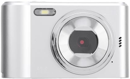 Appareil Photo Numérique 2,7 K, Appareil Photo Numérique 48 MP, écran IPS 2,7 K, Zoom 8X, Appareil Photo Autofocus pour Enfants (Silver)