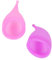 Healvian 2St weibliche feminin feminin Menstruationstassen Produkte lila weiblichkeit women Silikonbecher aus Silikon Violett