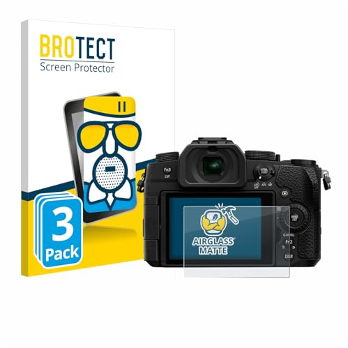 BROTECT Schutzglas für Panasonic Lumix DC-G91 | 3 Stück Entspiegelnder Displayschutz Made in Germany Schutzfolie Matt Kratzfest 9H Anti-Fingerprint Einfache Montage