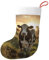 Adorno colgante de chimenea con estampado de vaca lechera, decoración de fiesta de Navidad y suministros de fiesta