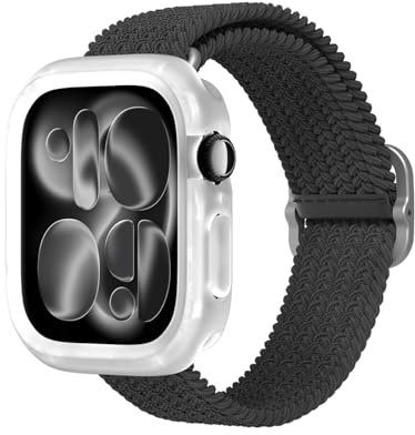 RhinoShield Bumper Case kompatibel mit Apple Watch Series 11/10 [46mm] | Schlankes Schutz-Case, leicht & stoßabsorbierend - Transparent