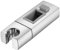 YDEWLY Shower Holder Bracket，Replacement Hand Shower Bracket Square, Adjustable Hand Shower Bracket 30 * 18mm Hand Sprayer Holder for Slide Bar Chrome Plated Shower Mounting Bracket