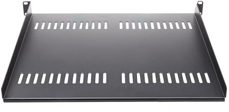 1U Server Rack Shelf Vented Rack Mount Cantilever Tray For 19 NetworkEquipment Rack & Cabinet Heavy Duty