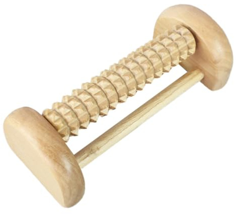 Fußmassage Roller Fußrollenmassage für Weihnachten Event, Plantarfasziitis | Lotusholz, Raue Oberfläche, Tiefes Gewebe, Pediküre, Fußgesundheit, Stressabbau, Entspannung, Akupressur