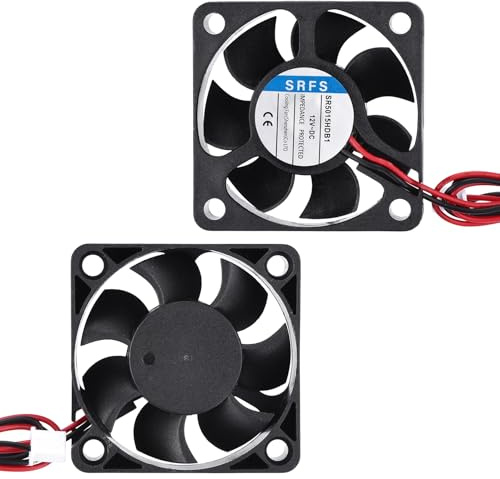 sourcing map 4020 Fan 40mm x 20mm 1-3/5 Inch 5V Small Plastic Cooling Fan 2 Pin for Computer PC Case CPU Heatsink 3D Printer Desktop Cooling Router Server(2 PCS)