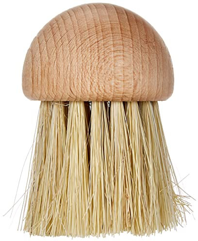 La Bonne Graine - Cepillo para Setas Madera y cerdas de Ante 100% Natural - Preserva la Seta Marca Francesa