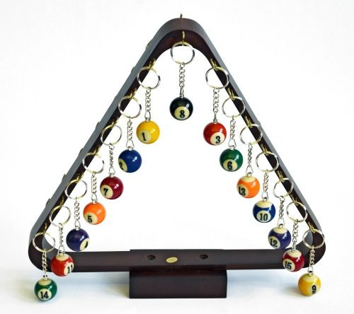 Attraktives Verkaufsdisplay für Billardkugel Schlüsselanhänger