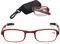 Twinkleyes Faltbar Lesebrillen Herren Damen Zusammenklappbar Brillen mit Etui +1.0 +1.5 +2.0 +2.5 +3.0 +3.5 +4.0 (Rot, 1.5)
