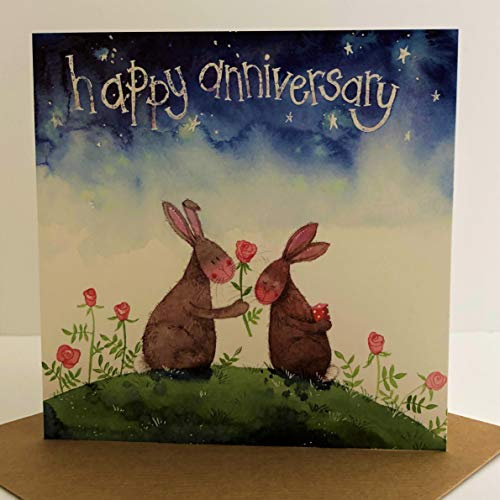 Alex Clark Rabbits Anniversary Card