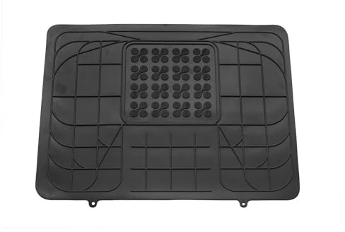 REZAW - PLAST Rutschfeste Gummimatten Auto fussmatten auto Universal-Matte hinten Mitte, 42 x 52 x 5 cm, Rücksitz-Tunnelabdeckung Verbessern Sie Ihren Reisekomfort mit Antirutschmatte Auto - Allwetter