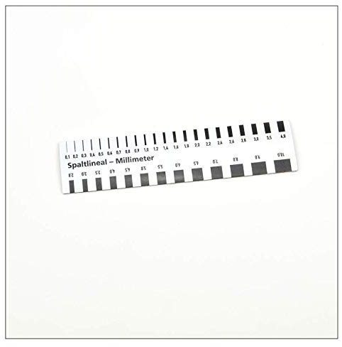 magnetisches Spaltlineal für Sachverständige, KFZ-Gutachter, Präsentationen 145 x 30 mm magnetisch (2)