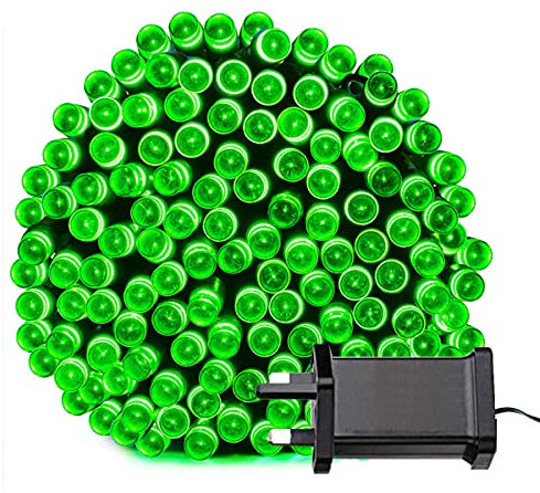 Tuokay Super Bright Plug in Fairy Lights with Memory Function, 23m 200 LED Indoor Decorative String Lights for Tree Gazebo Patio Yard Fence Ornament (Green)