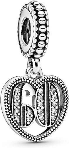 MariaFonte Charm Compatibile Tutte Marche Anni Compleanno Anniversario Laurea Ciondoli Originale Charming Beads Argento 925 Mamma Bead Portafortuna Cuore Famiglia Natale Donna