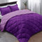 Basic Beyond Bettdecke für King-Size-Bett, wendbar, 2 Kissenbezüge, 264,2 x 233,7 cm, 50,8 x 91,4 cm, Violett