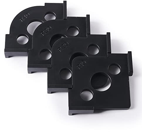 HERMIT TOOLS Set mit 4 Radius Jig Router Vorlagen für Holzbearbeitung (8 in 1 Radius Template)