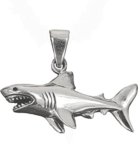 Kiss of Leather Anhänger Haifisch aus 925 Sterling Silber, Si. 434