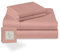 Pizuna Coton Peigné Parure de Lit 140x200 cm Nouvelle Rose, 100% Coton Longue durée 400 Fils de Satin Comprend 1 Drap Housse, 1 Drap Plat, 2 Taie d'oreiller (Coton Draps 2 Personnes)