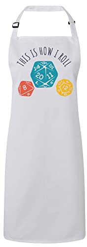 Fabulous Premium-Küchenschürze Weiß Würfel Geek Brettspiele