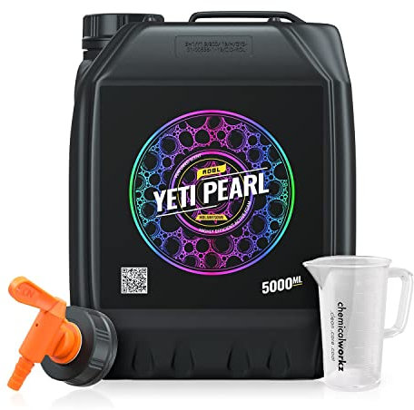 ADBL Yeti Snow Foam Pearl (5L) - Hochkonzentrierter Premium Aktivschaum inkl. Messbecher & Auslaufhahn - Lack Reiniger für alle Lacke, pH-Neutral - unverwechselbarer Duft!
