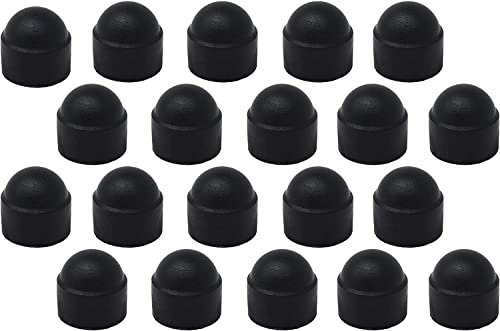 Design61 20x Runde Sechskant Schutzkappen M12 x SW19 mm mit Innensechskant für Muttern und Schraubenköpfe